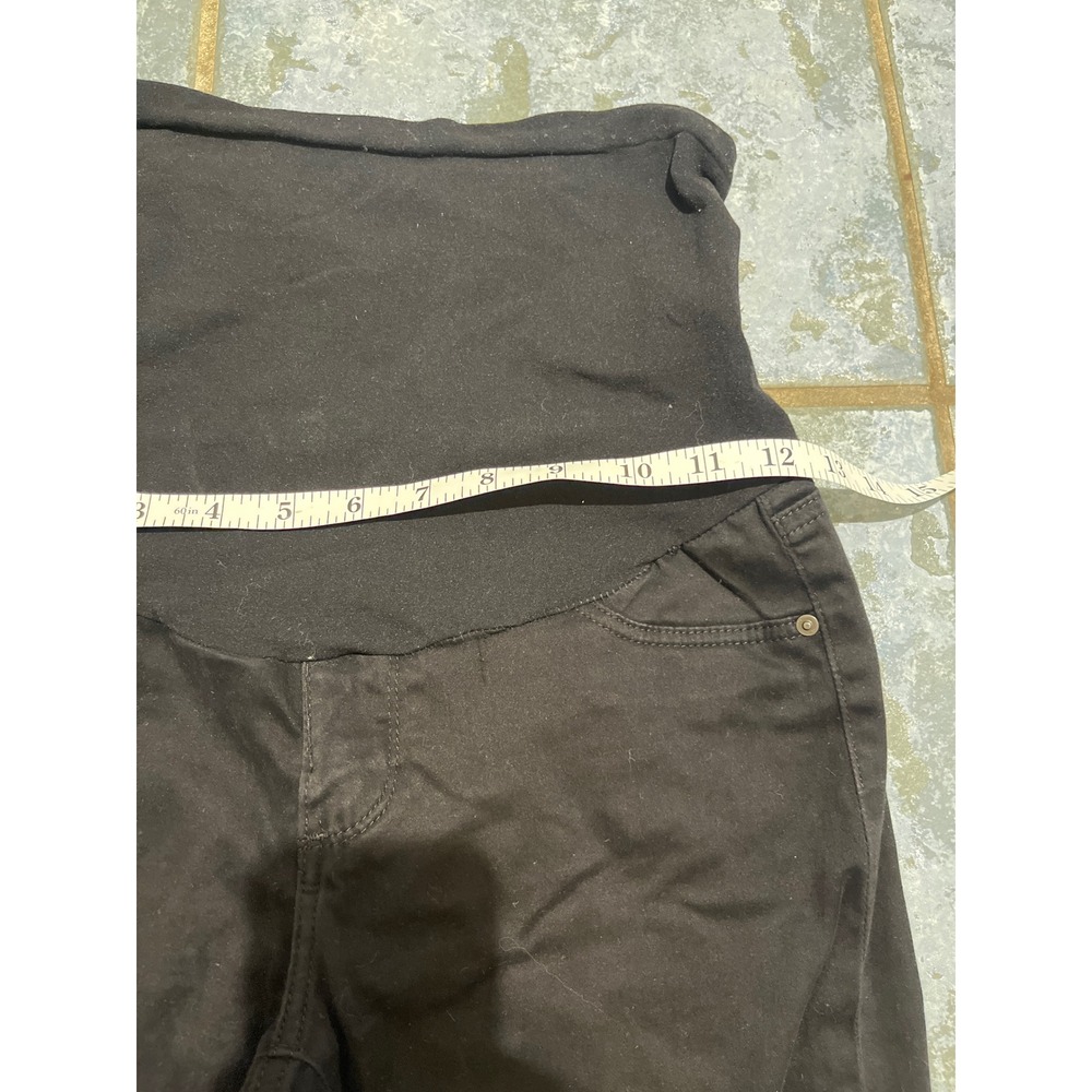 AG Adriano Goldschmied Maternity Jeans Black Skinny Leg Size 27R Casual City - Picture 5 of 9